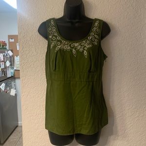 LOFT green tank top